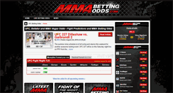 Desktop Screenshot of mmabettingodds.com